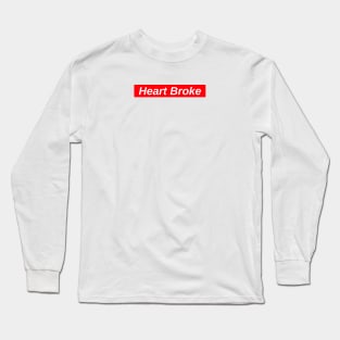 Heart Broke // Red Box Logo Long Sleeve T-Shirt